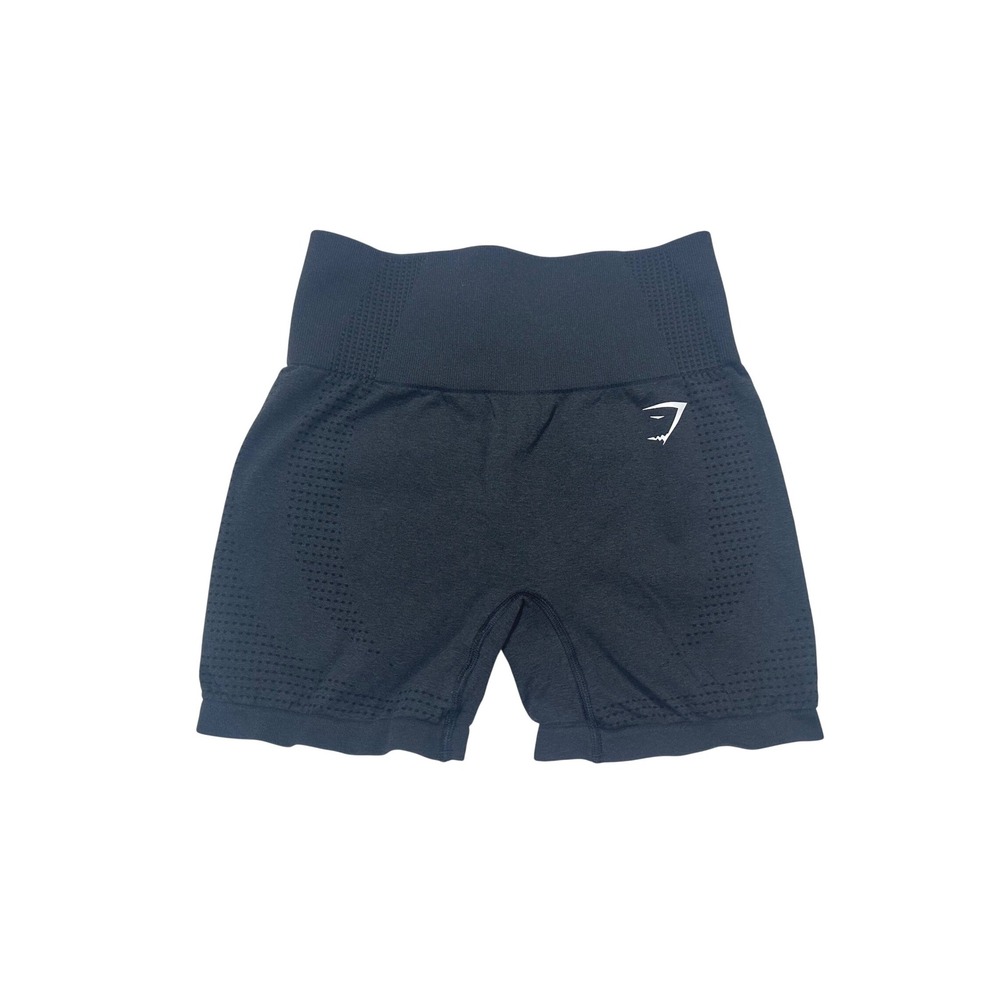 Gymshark Vital Seamless High Waisted Fitness Shorts Black Marl Women Size‎ Small
